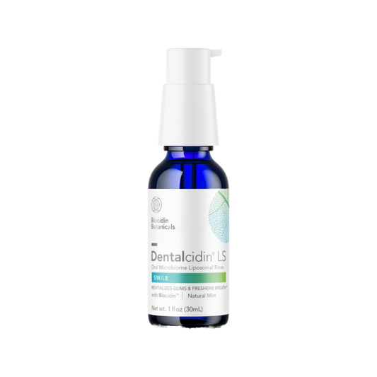 Envase de Biocidin DENTALCIDIN LS 30 ml enjuague, suplemento alimenticio