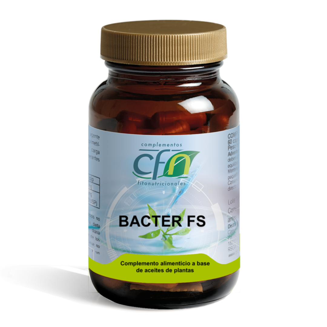Envase de Cfn BACTER FS 90 perlas, suplemento alimenticio
