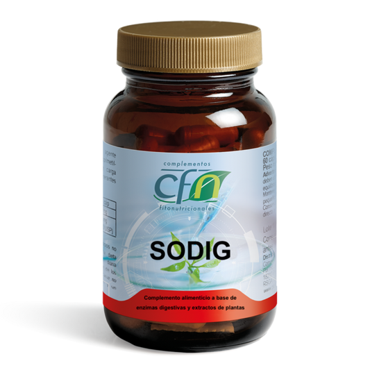 Cfn SODIG enzimas + plantas digestivas 60 cápsulas