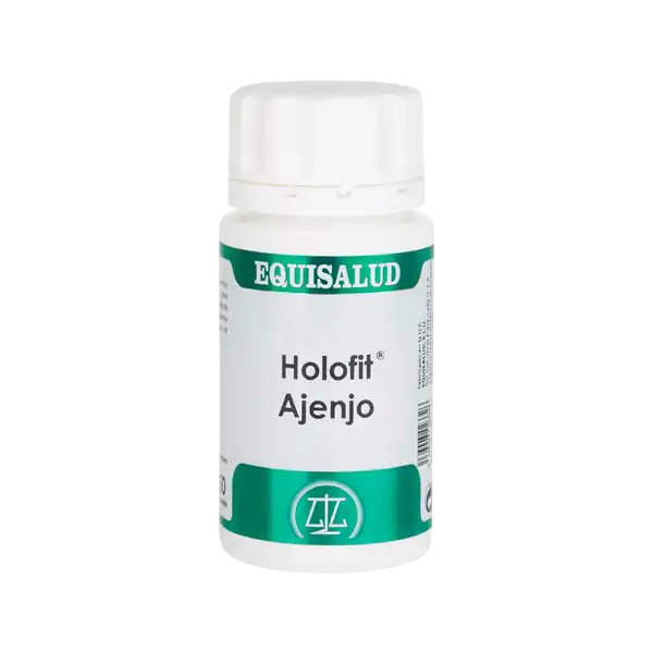 Envase de Equisalud Holofit AJENJO 50 cápsulas, suplemento alimenticio