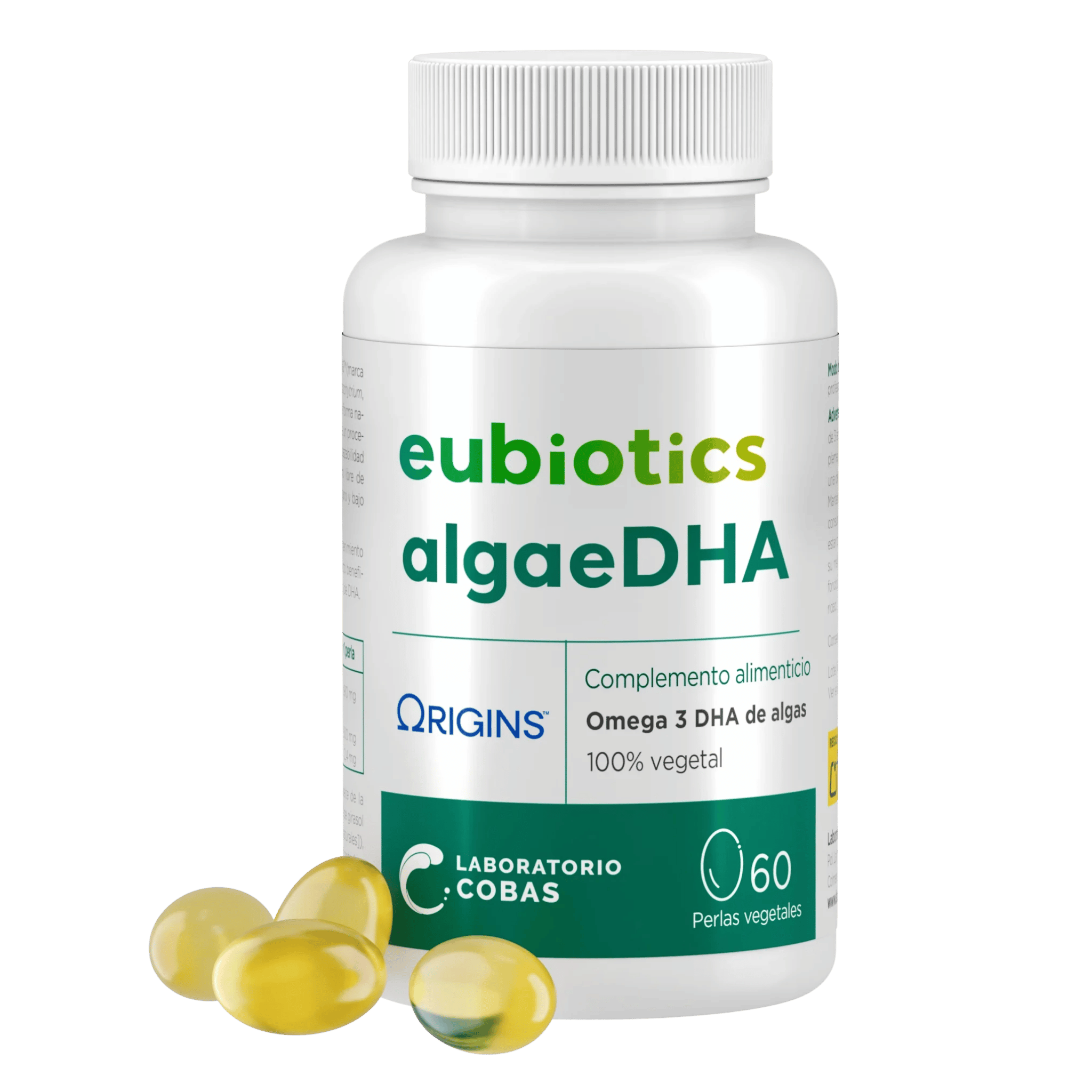 Eubiotics algaeDHA: Omega 3 vegano 60 cápsulas