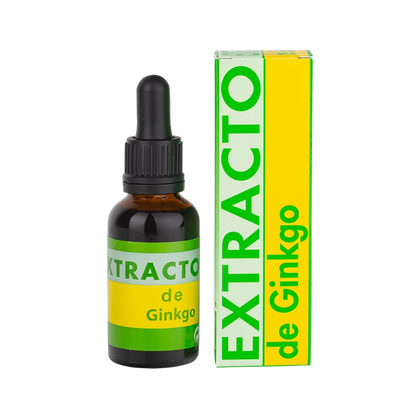 Envase de Equisalud EXTRACTO de GINKGO 31 ml, suplemento alimenticio