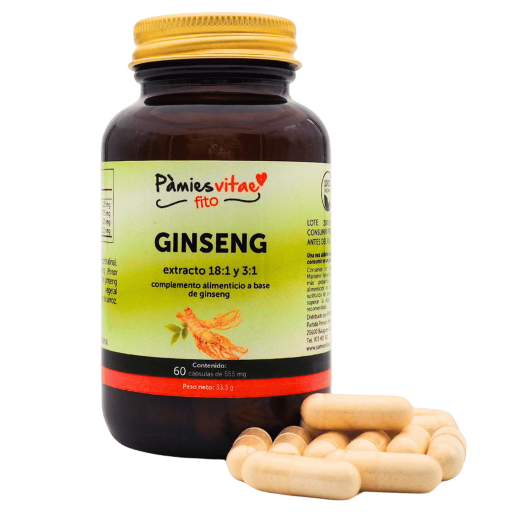 Ginseng 60 cápsulas