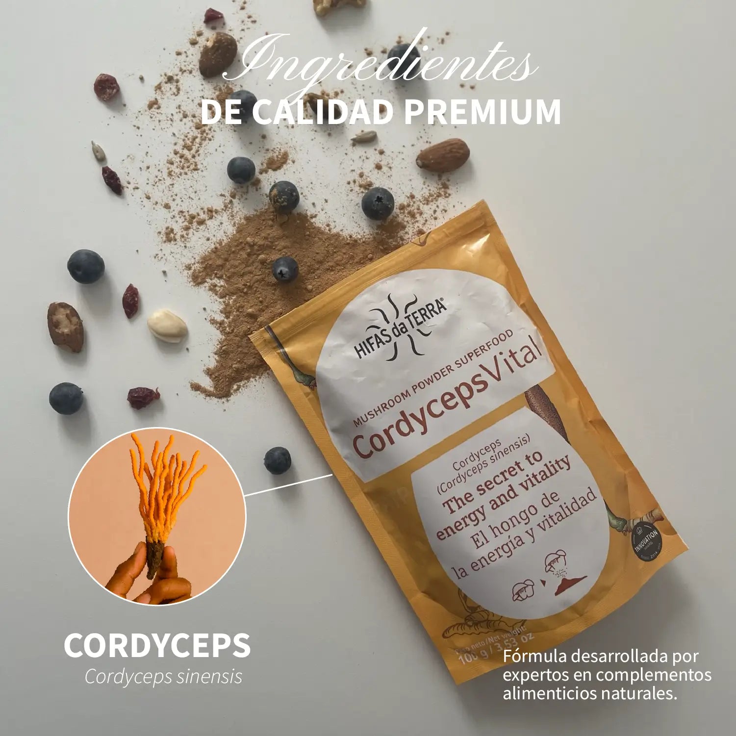 Cordyceps Vital (100 % Cordyceps-Pulver) 100 g