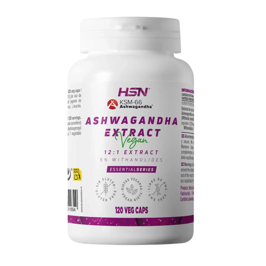 HSN ASHWAGANDHA KSM 66 (300 mg) 120 cápsulas