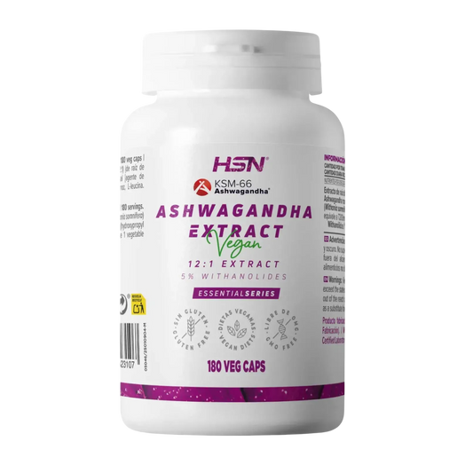 HSN ASHWAGANDHA KSM 66 (300 mg) 180 cápsulas