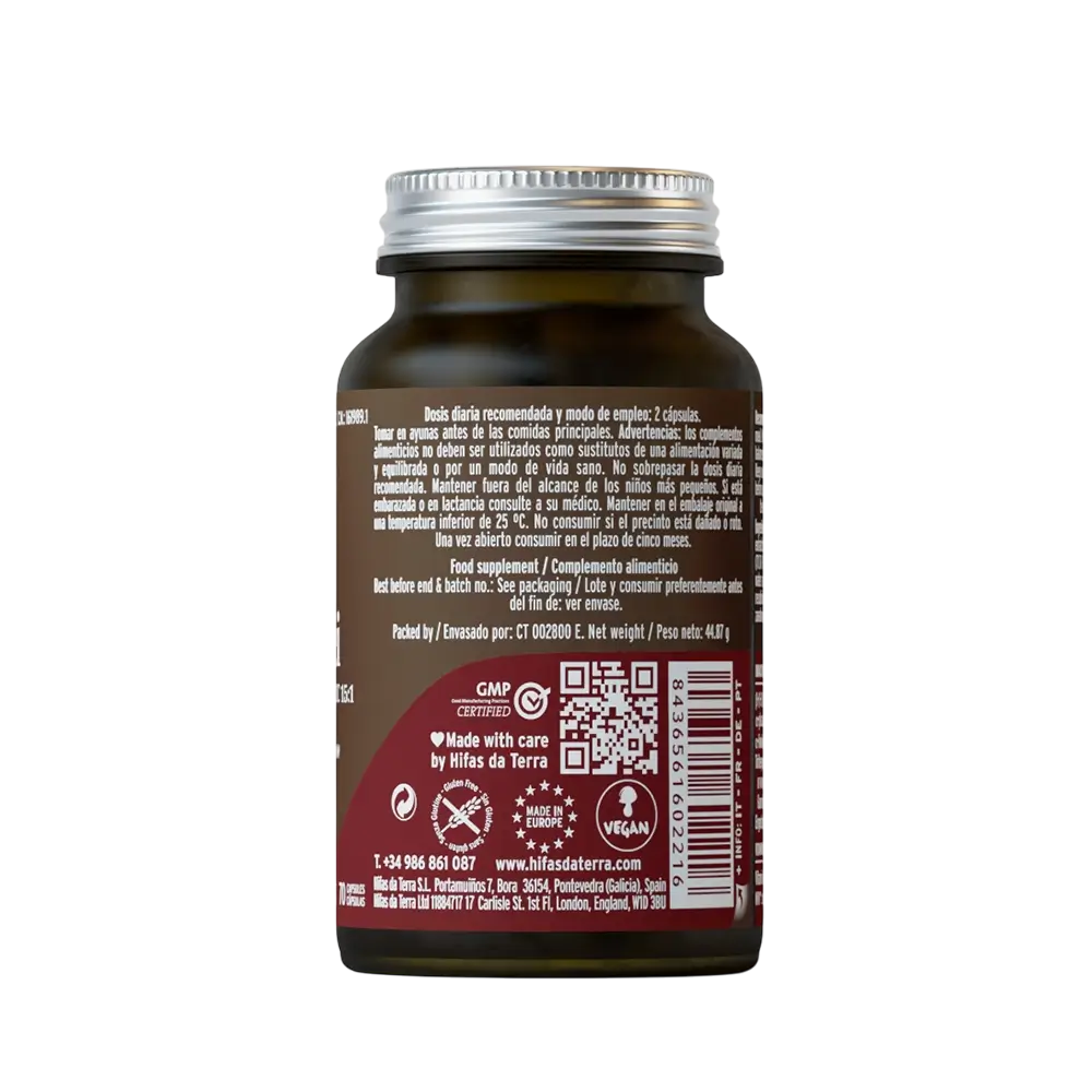 Hifas da Terra MICO-REI  70 cápsulas