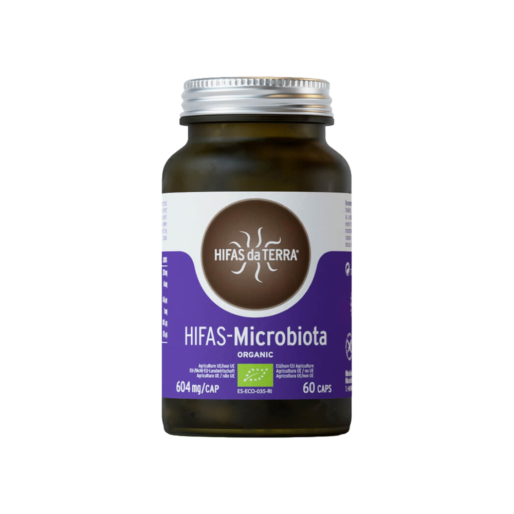 Envase de Hifas da Terra MICROBIOTA 60 cápsulas, suplemento alimenticio