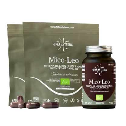 Hifas da Terra MICO-LEO (Pack 1 Bote + 2 Refill) 190 cápsulas