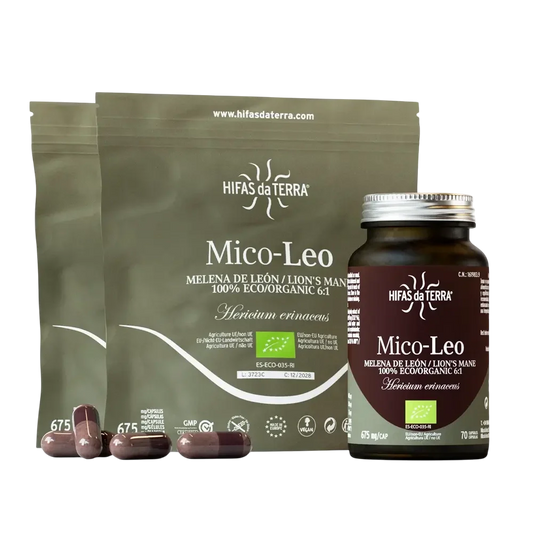 Hifas da Terra MICO-LEO (Pack 1 Bote + 2 Refill) 190 cápsulas