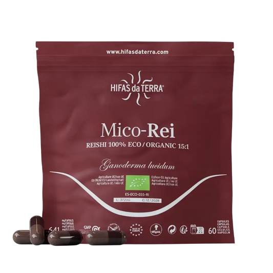 Hifas da Terra MICO-REI (extracto puro ecológico de Reishi) Refill 60 cápsulas