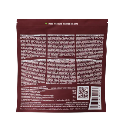 Hifas da Terra MICO-REI (extracto puro ecológico de Reishi) Refill 60 cápsulas etiqueta