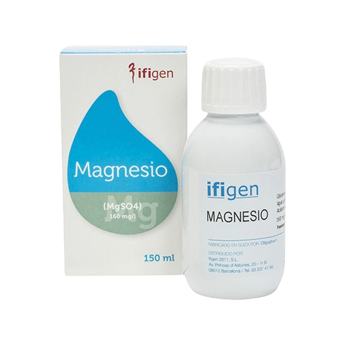 Envase de Ifigen MAGNESIO 150 ml jarabe, suplemento alimenticio