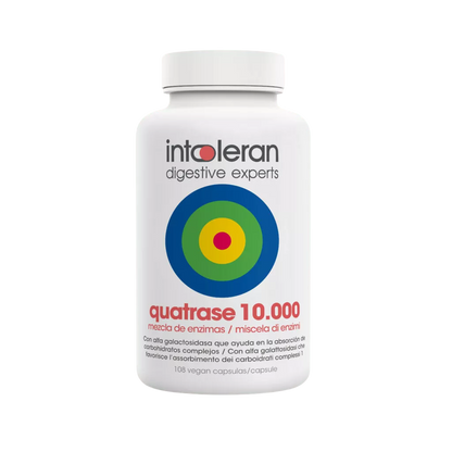 Intoleran QUATRASE 10.000 (Forte) 108 cápsulas