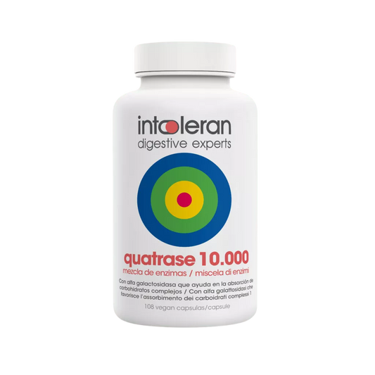 Intoleran QUATRASE 10.000 (Forte) 108 cápsulas