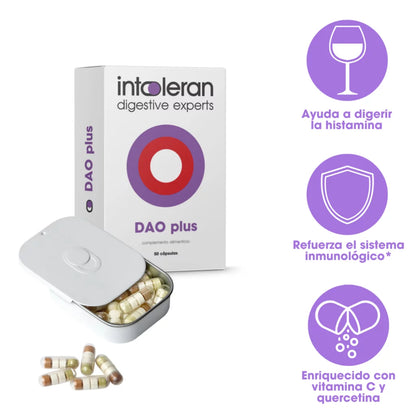 Intoleran DAO PLUS 50 cápsulas