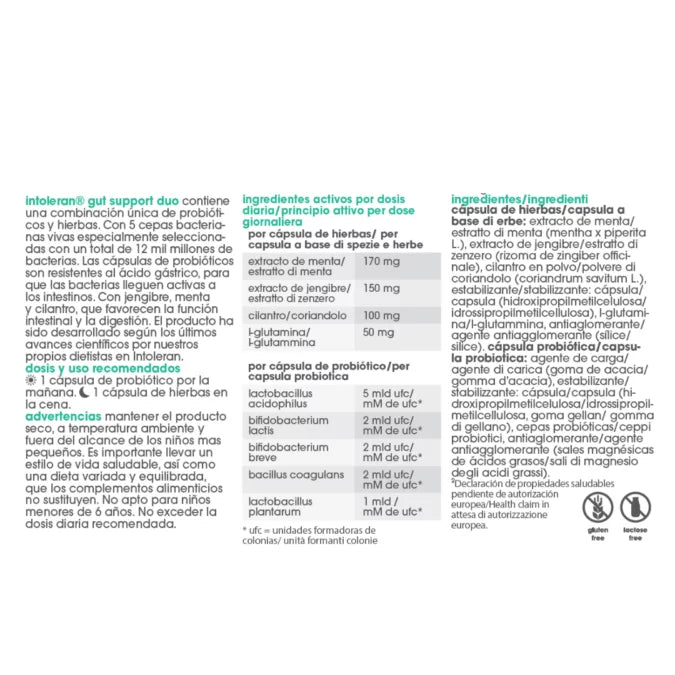 Gut Support Duo 30+30 cápsulas