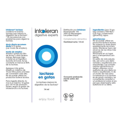 Intoleran LACTASA en gotas 14 ml