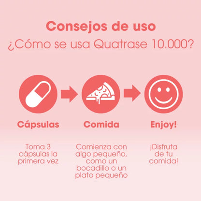 Intoleran QUATRASE 10.000 (Forte) 108 cápsulas