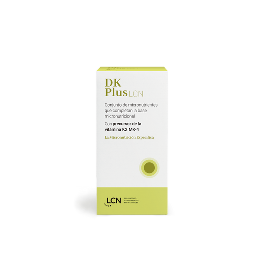 Envase de LCN DK PlusLCN 60 cápsulas, suplemento alimenticio