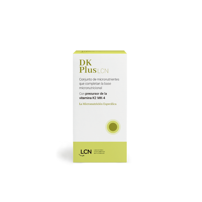 Envase de Lcn DK PLUS 60 cápsulas, suplemento alimenticio