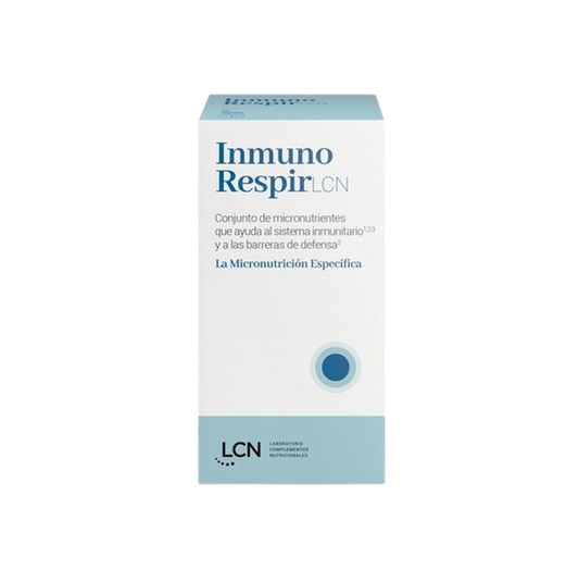 Envase de Lcn INMUNO RESPIR 90 cápsulas, suplemento alimenticio