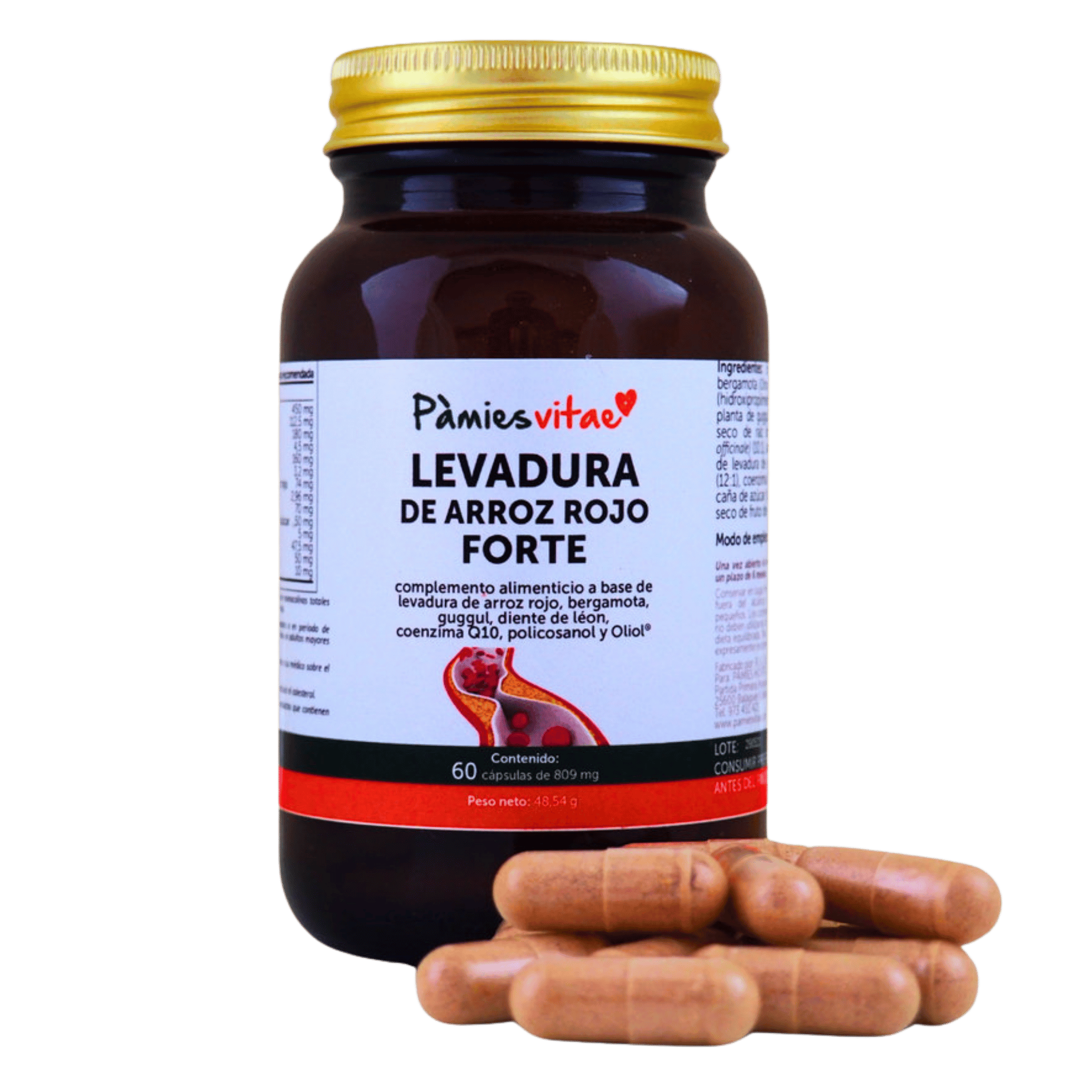 Levadura de Arroz Rojo Forte 60 cápsulas