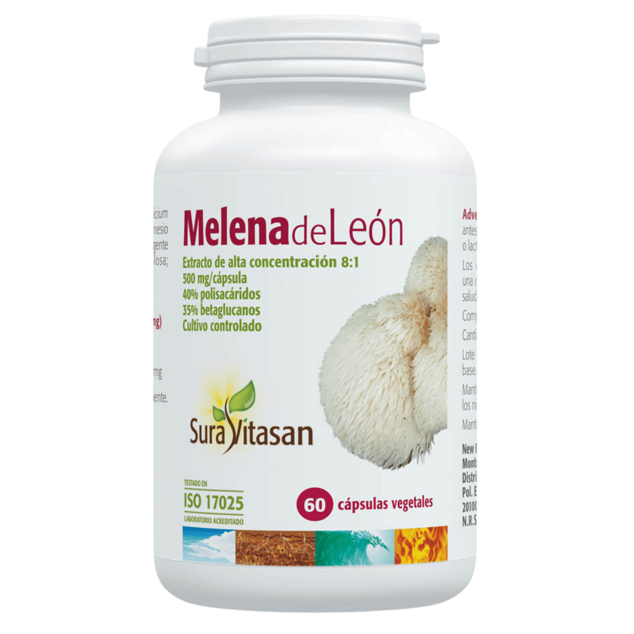 Melena de León 500 mg 60 cápsulas