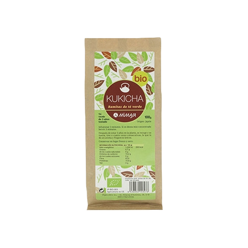 Envase de Mimasa TE KUKICHA BIO 100g, té verde