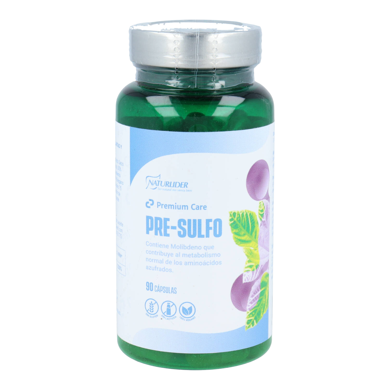 Envase de Naturlider PRE-SULFO 90 cápsulas vegetales, suplemento alimenticio