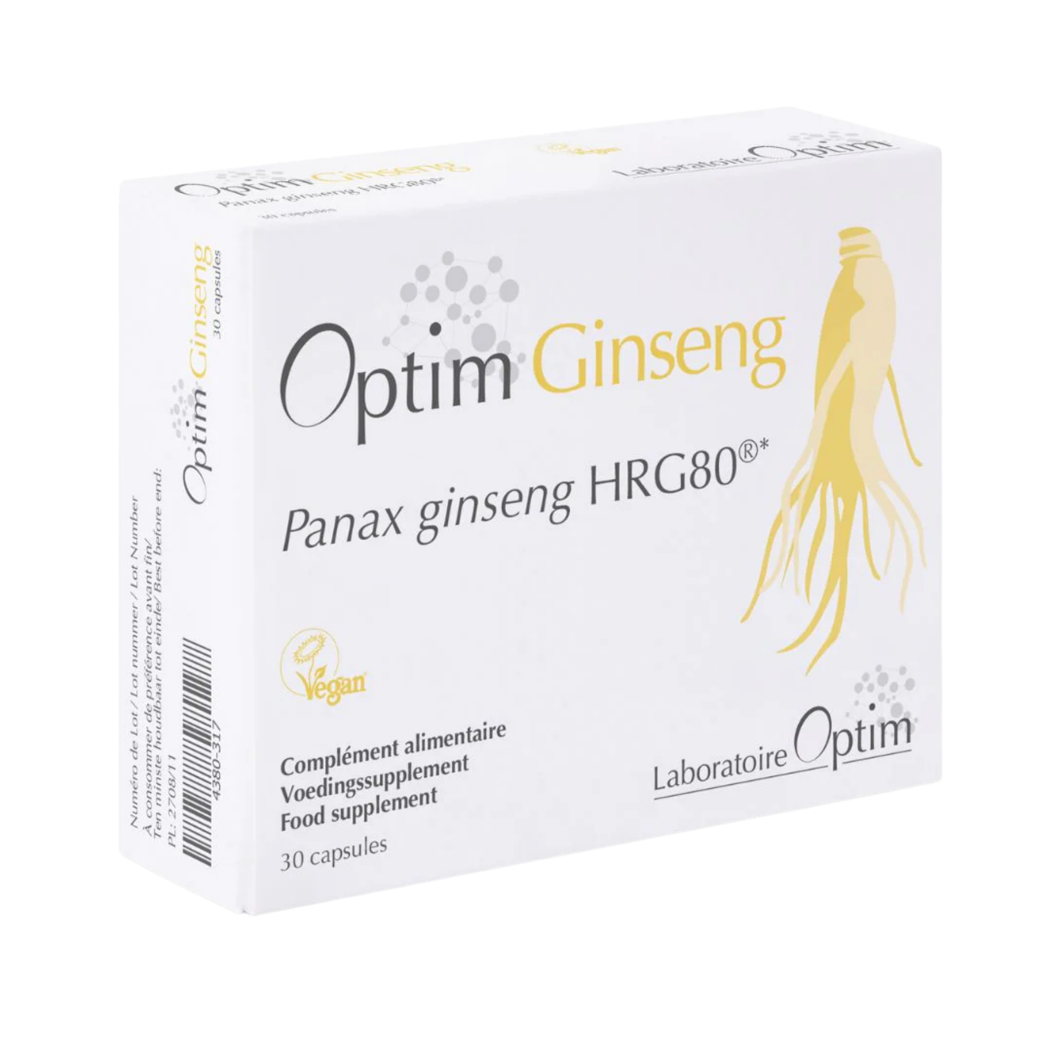 Optim Ginseng 30 cápsulas