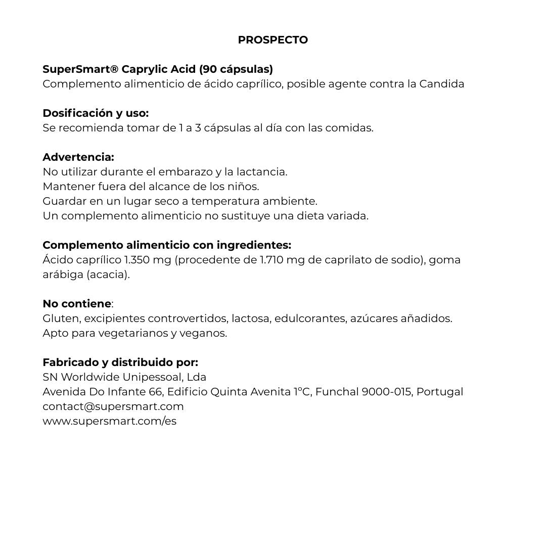 Ácido Caprílico 90 cápsulas