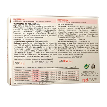 RedPNi FEMFERRINA 30 cápsulas