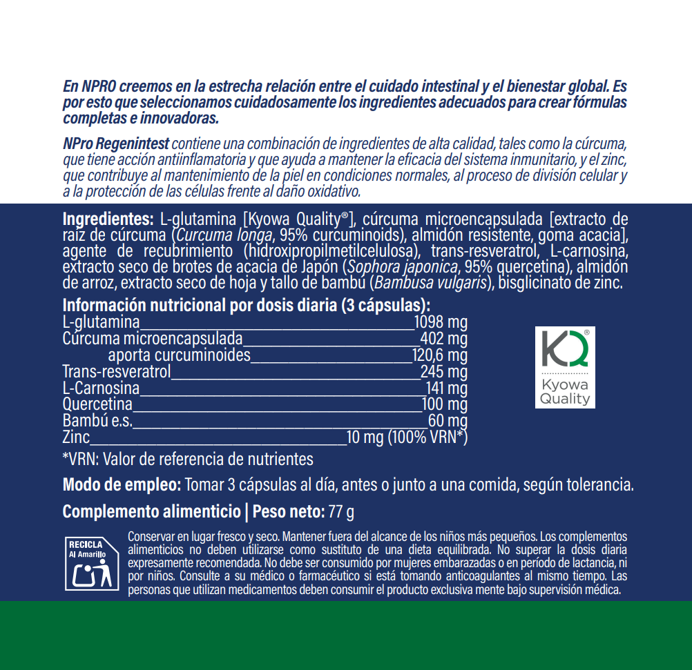 Regenintest 90 cápsulas