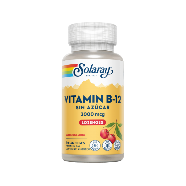 Solaray VITAMINA B12 90 comprimidos masticables