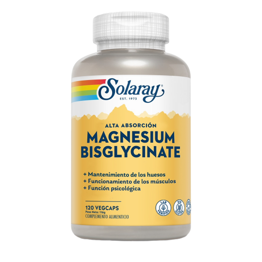 Solaray MAGNESIO BISGLICINATO 120 cápsulas