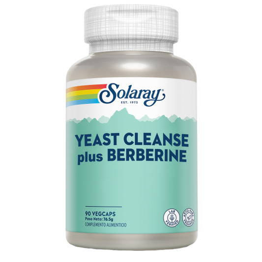 Solaray YEAST CLEANSE PLUS BERBERINE 90 cápsulas