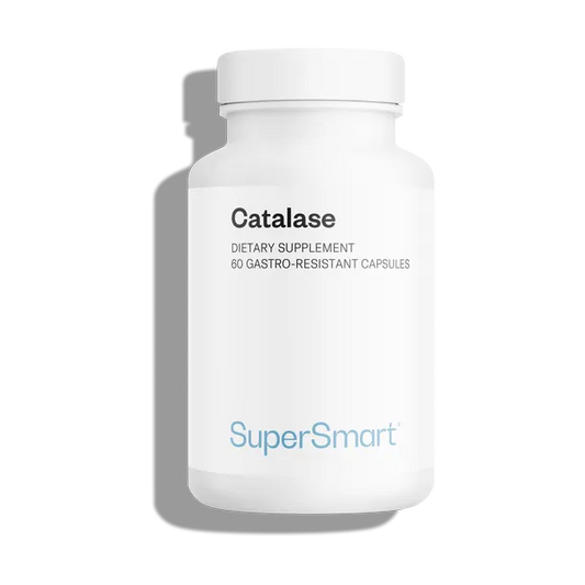 Envase de Supersmart CATALASE 60 cápsulas, suplemento alimenticio