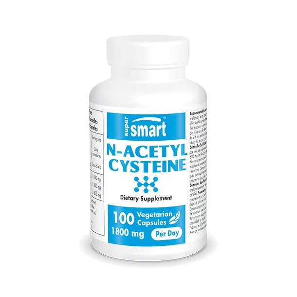 Supersmart N-ACETIL CISTEÍNA (NAC) (N-ACETYL CYSTEINE) 100 cápsulas