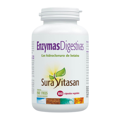 Sura Vitasan ENZIMAS DIGESTIVAS 100 cápsulas