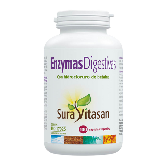 Sura Vitasan ENZIMAS DIGESTIVAS 100 cápsulas