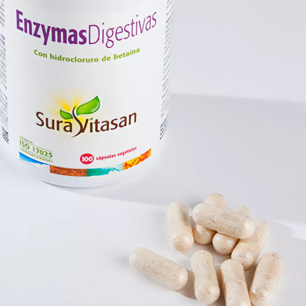 Sura Vitasan ENZIMAS DIGESTIVAS 100 cápsulas