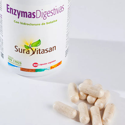 Sura Vitasan ENZIMAS DIGESTIVAS 100 cápsulas