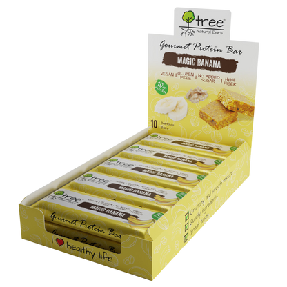 Tree Natural Bars BARRITA DE PROTEÍNA Magic Banana 50 g - Pack 10x