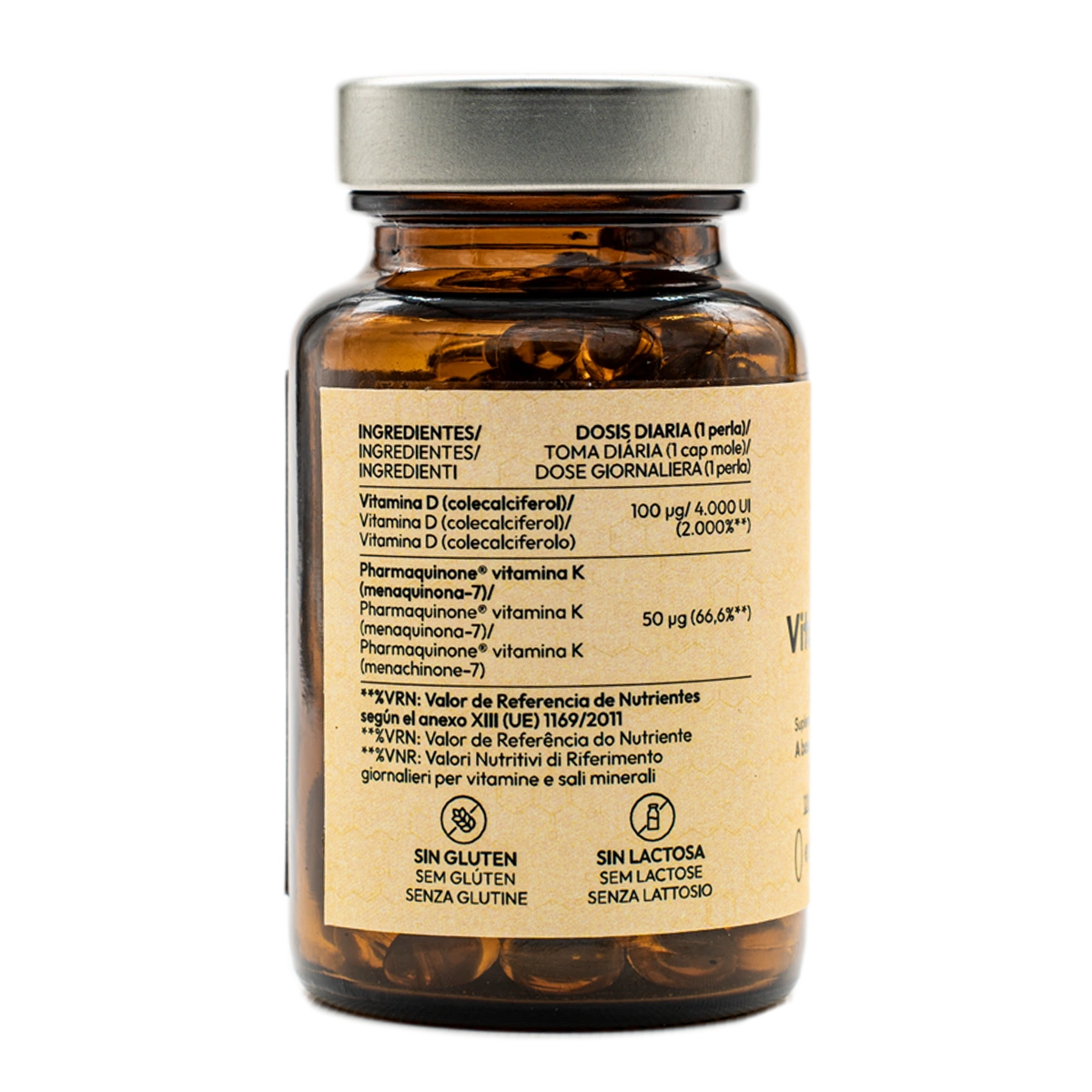 Vitamina D3+K2 120 perlas