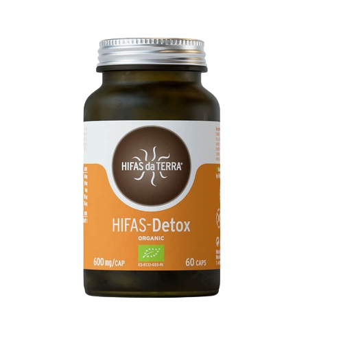 Envase de Hifas da Terra DETOX 60 cápsulas, suplemento alimenticio