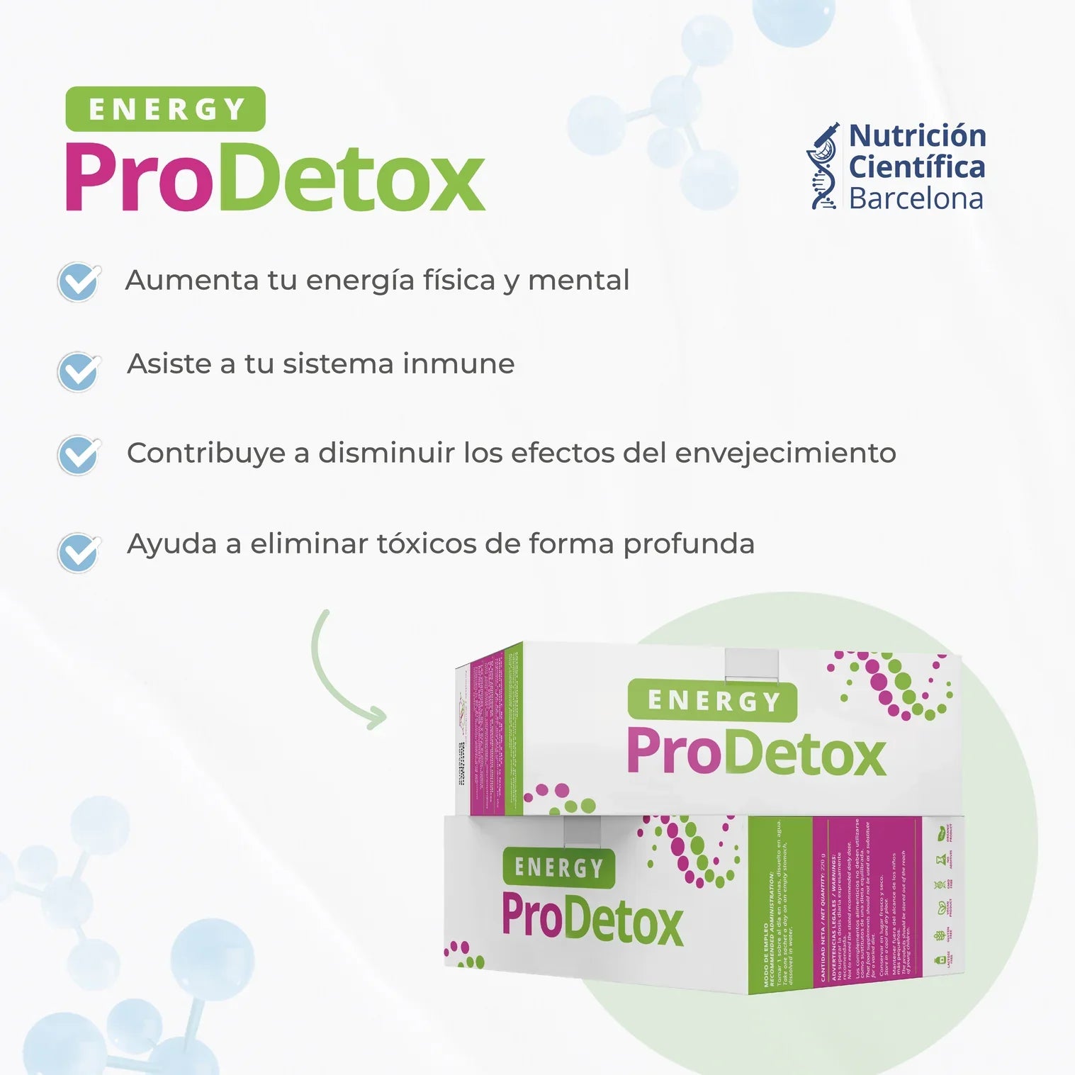 EnergyProDetox beneficios energía e inmunidad - Nutrición Científica Barcelona