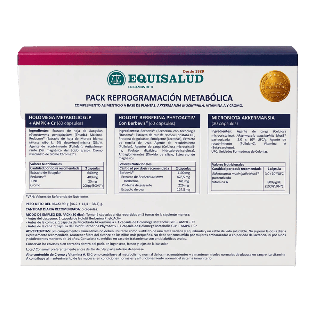 Equisalud Pack de Reprogramación Metabólica 150 cápsulas