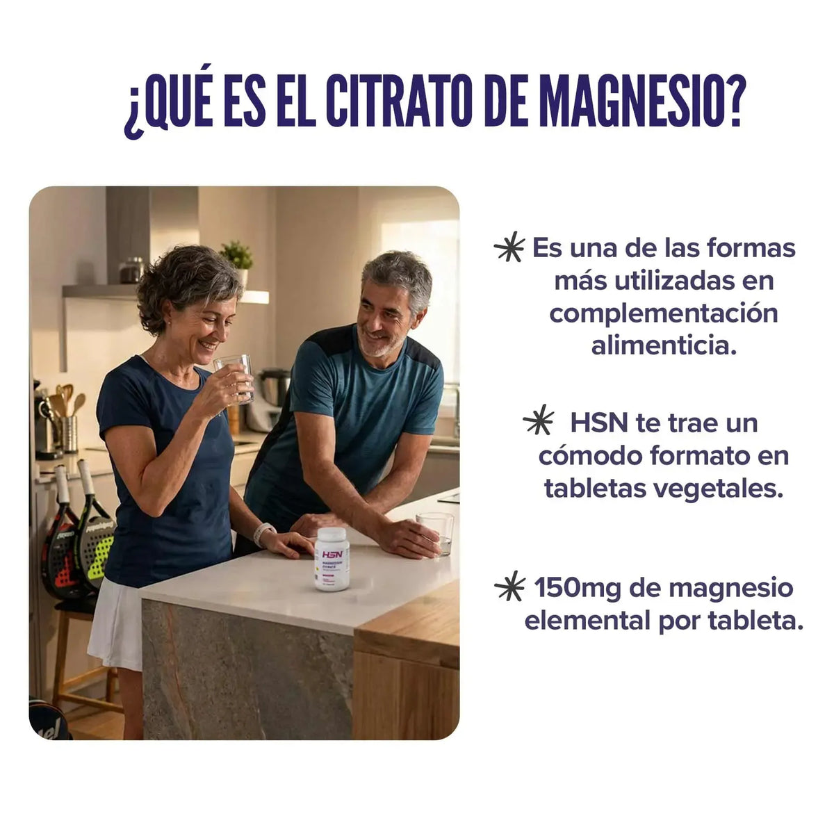 HSN Citrato de Magnesio 150 mg 120 comprimidos