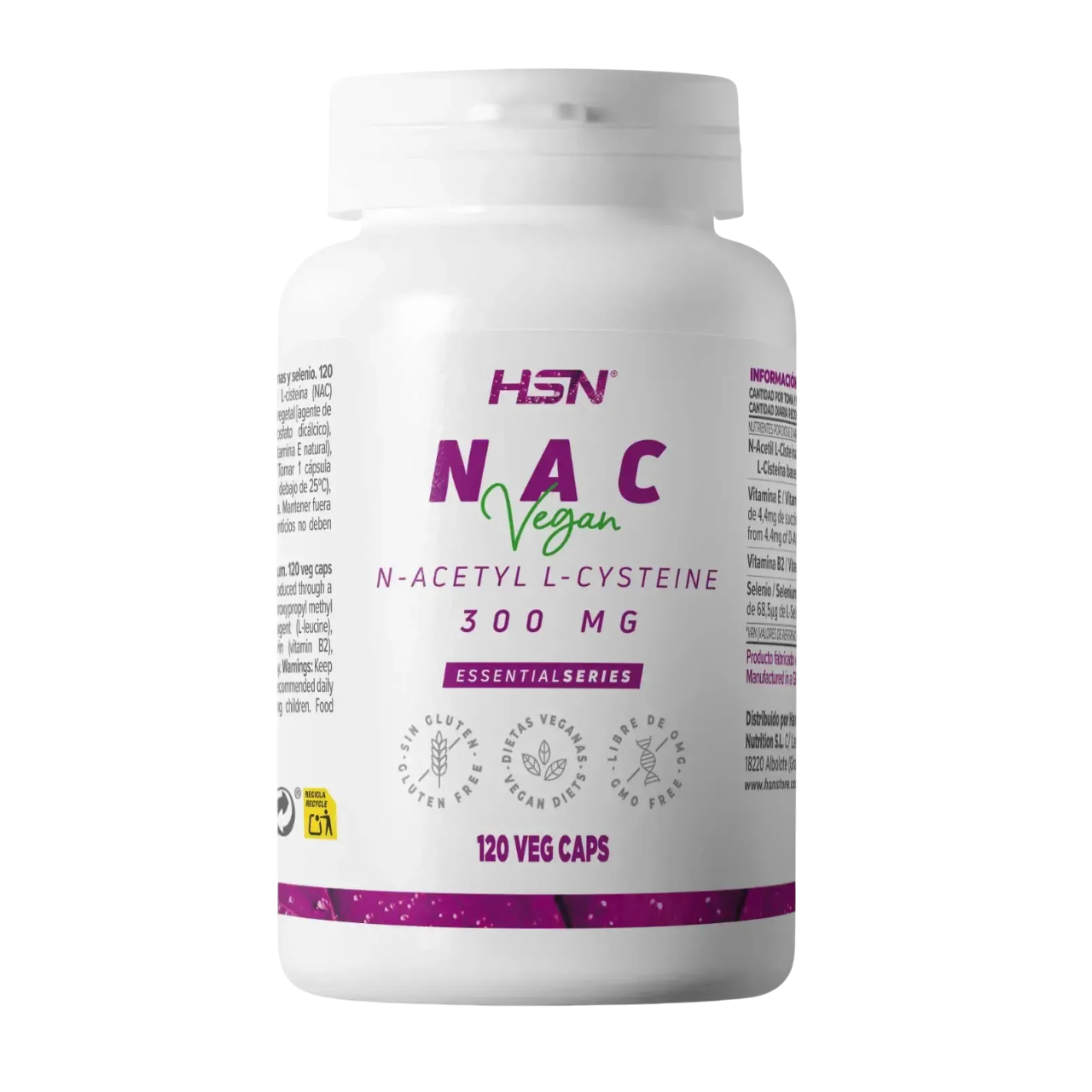 NAC (N-Acetil L-Cisteína) 120 cápsulas de HSN